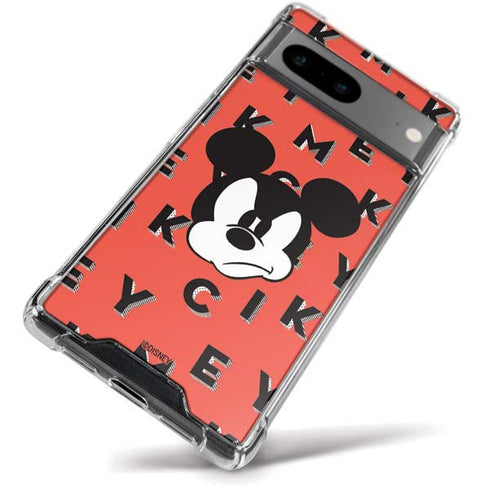Disney Mickey Mouse Grumpy Face Google Pixel 8a Clear Case